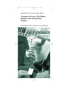 Consumer Services: The Master Brands of the Twenty