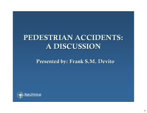 pedestrian accidents: a discussion