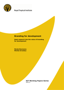 Branding for development