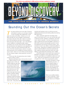 Sounding Out the Ocean's Secrets
