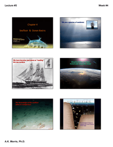 Chapter 4 Seafloor & Ocean Basins