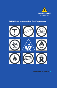 WHMIS Information for Employers - Alberta Jobs, Skills, Training and