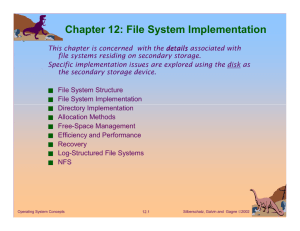 Chapter 12: File System Implementation