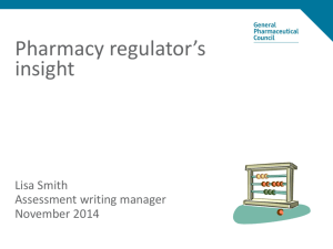 Pharmacy regulator's insight