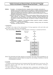 Ecology