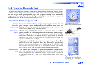 26.2 Measuring Changes in Heat