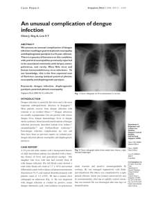 An unusual complication of dengue infection