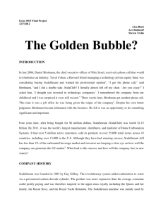 The Golden Bubble?