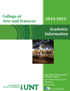 CAS Academic Info Booklet 2014-15