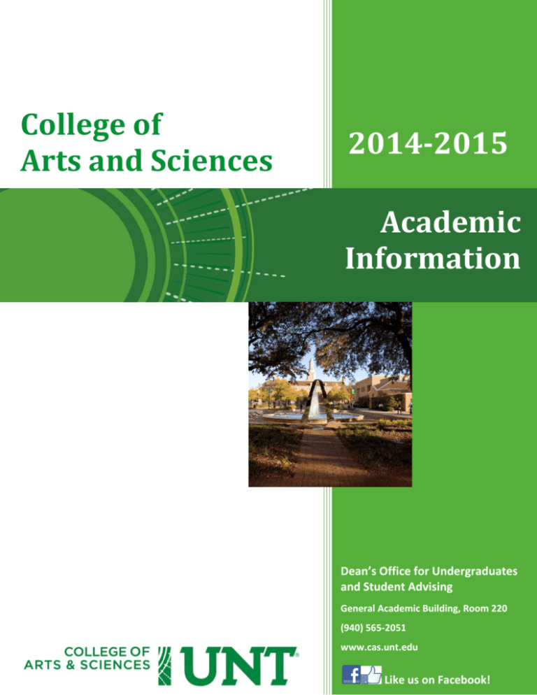 CAS Academic Info Booklet 201415