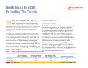 North Texas to 2030: Extending The Trends