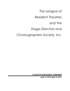 agreement - Stage Directors and Choreographers Society