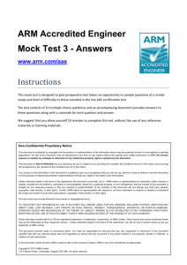 ARM Accredited Engineer Mock Test 3