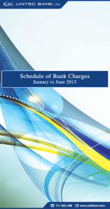 Schedule of charges - United Bank Limited