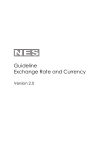 Guideline Exchange Rate and Currency