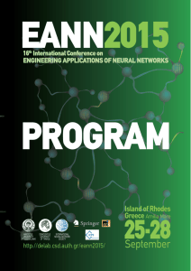 Program of EANN 2015