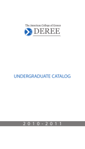 undergraduate catalog 2 0 1 0 - 2 0 1 1