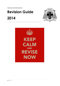 revision notes from all subject area leaders