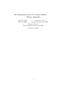 The Polarization of the U.S. Labor Market: Theory Appendix