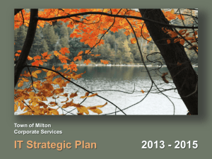 2013-2015 IT Strategic Plan