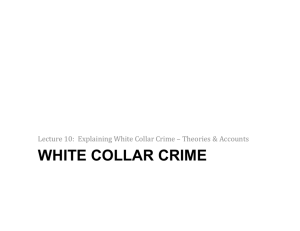white collar crime - National Paralegal College