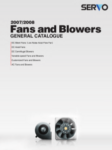 Fans and Blowers General Catalog - E