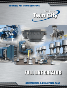 full line catalog - Twin City Fan & Blower