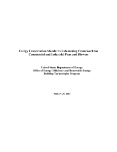 rulemaking framework document - Air Movement and Control