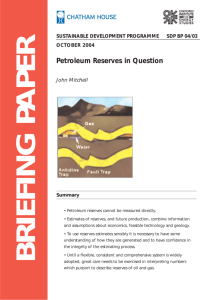 Petroleum Reserves in Question - Oxford Institute for Energy Studies