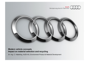 The Audi Life Cycle Assessment - Global Automotive Lightweight