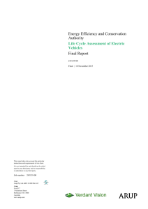 Energy Efficiency and Conservation Authority Life Cycle Assessment