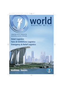 Hotel Logistics Fairs & Exhibitions Logistics