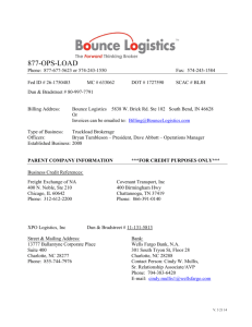 877-OPS-LOAD - Bounce Logistics