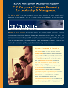 THE Corporate Business University for Leadership & Management