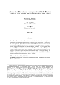 Intermediated Investment Management in Private Markets: Evidence