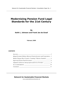 Modernizing Pension Fund Legal Standards for the 21st Century