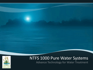 NTFS 1000 Pure Water Systems
