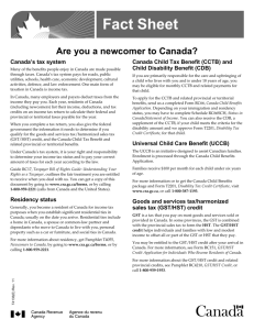 Are you a newcomer to Canada?