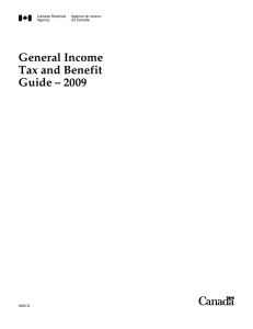 General Income Tax and Benefit Guide - 2009