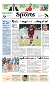 Sports line - Qatar Tribune