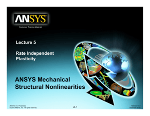ANSYS Mechanical Structural Nonlinearities
