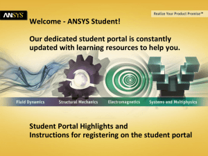 ANSYS Student Portal
