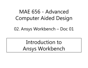 Introduction to Ansys Workbench 01