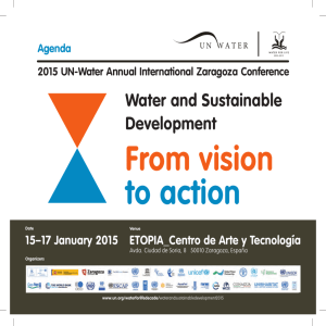Agenda of the Zaragoza Conference