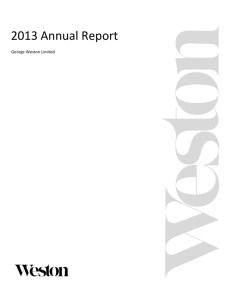 GWL 2013 Annual Report - George Weston Limited