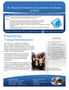 Newsletter Chamber of Commerce MARCH 2015