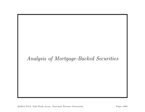 Analysis of Mortgage