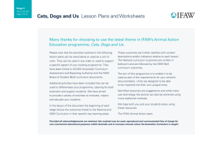 Cats, Dogs and Us Lesson Plans and Worksheets