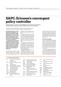 Ericsson review: SAPC: Ericsson's convergent policy controller