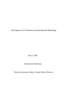 The Impact of e-Commerce on International Marketing